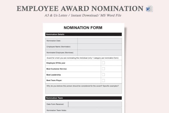 Building a Culture of Appreciation: The Strategic Role of the Employee Award Nomination Form