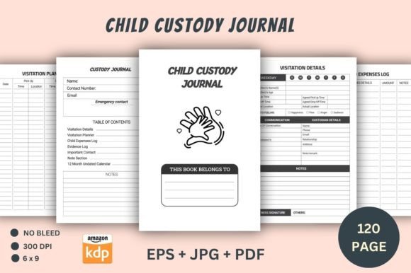 Child Custody Journal KDP Interior: Your Essential Tool for Navigating Custody Battles
