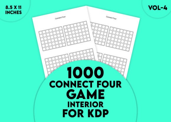Connect Four Interior for KDP Vol-4: A Practical Tool for Game Creators, Educators, and Puzzle Enthusiasts