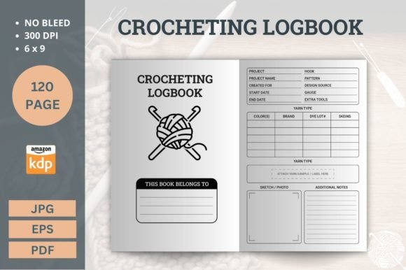 Crocheting KDP Planner Interior Design