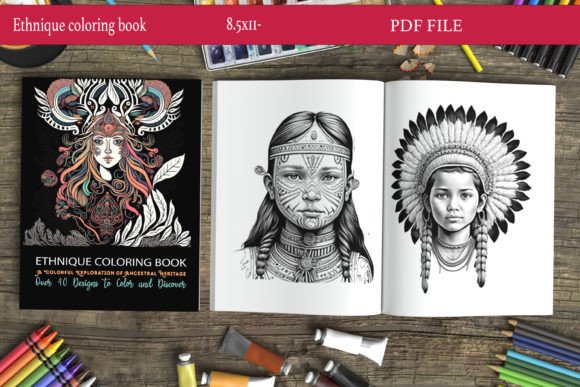 Ethnique Coloring Book: A Journey Through Indigenous Art and Cultural Heritage