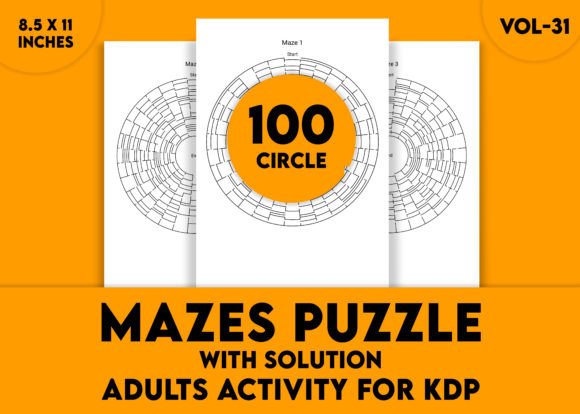 Hard Circle Mazes for Adults: Vol-31
