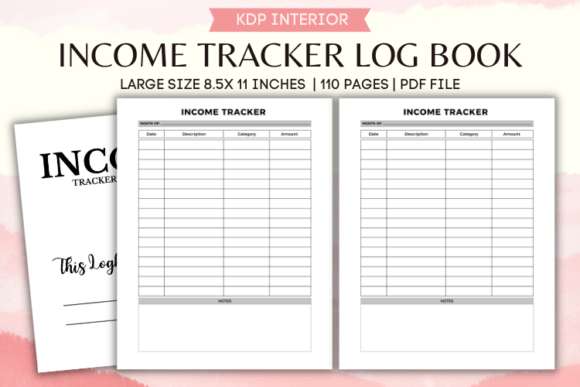 Income Tracker Log Book: Simple Way to Track Your Earnings