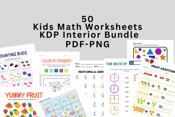 Kids Math Worksheets KDP Interior Bundle: A Complete Resource for Early Math Learning