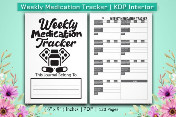 Weekly Medication Tracker KDP Interior