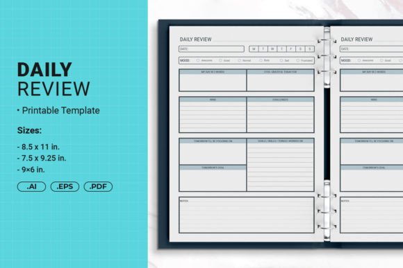 Why the Daily Review Printable Template is a Must-Have for Self-Publishing Authors